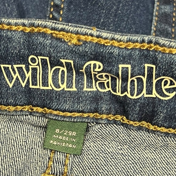 Wild Fable Shorts 8/29 Blue Dusk Denim High Rise Stretch‎ Classic 90s Trendy NEW - Picture 6 of 11